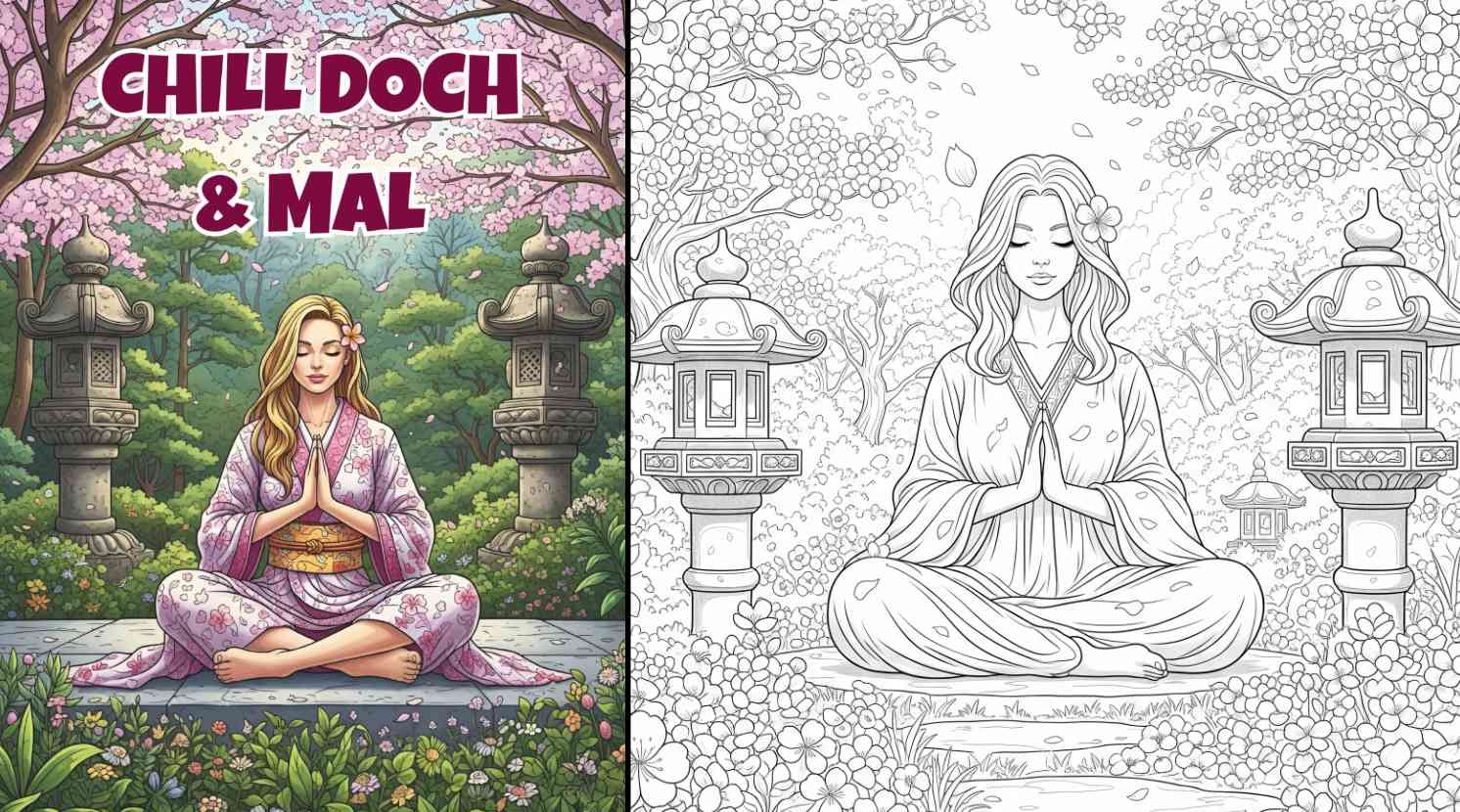 Chill doch & mal: Malbuch für Erwachsene mit 54 romantischen Motiven – perfekt zum Entspannen