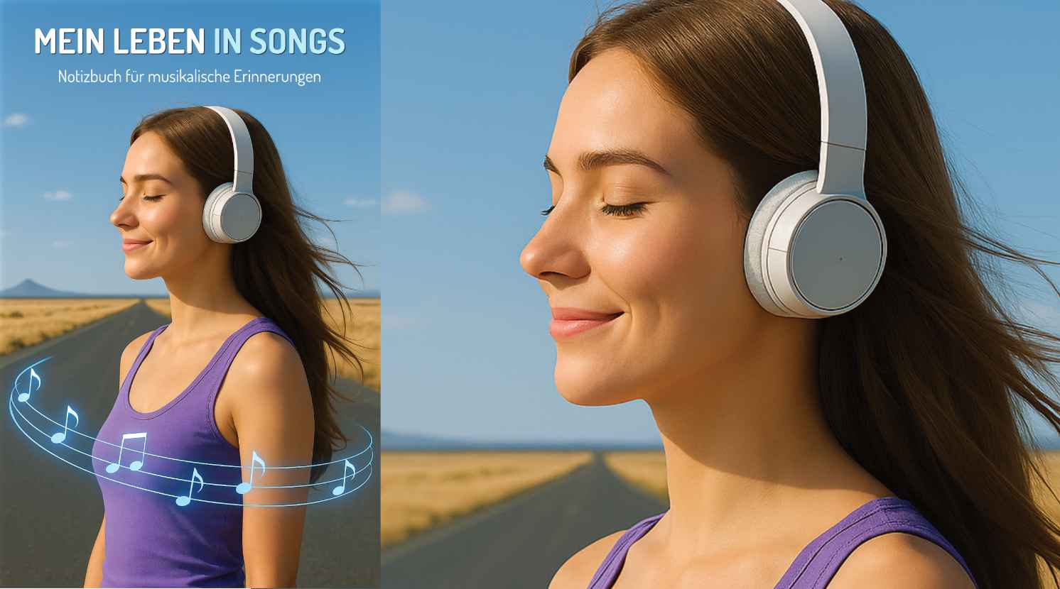 Mein Leben in Songs: Notizbuch für musikalische Erinnerungen