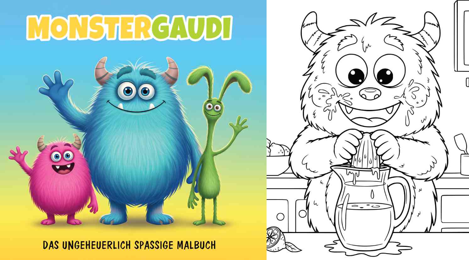 Monstergaudi: Das ungeheuerlich spaßige Malbuch