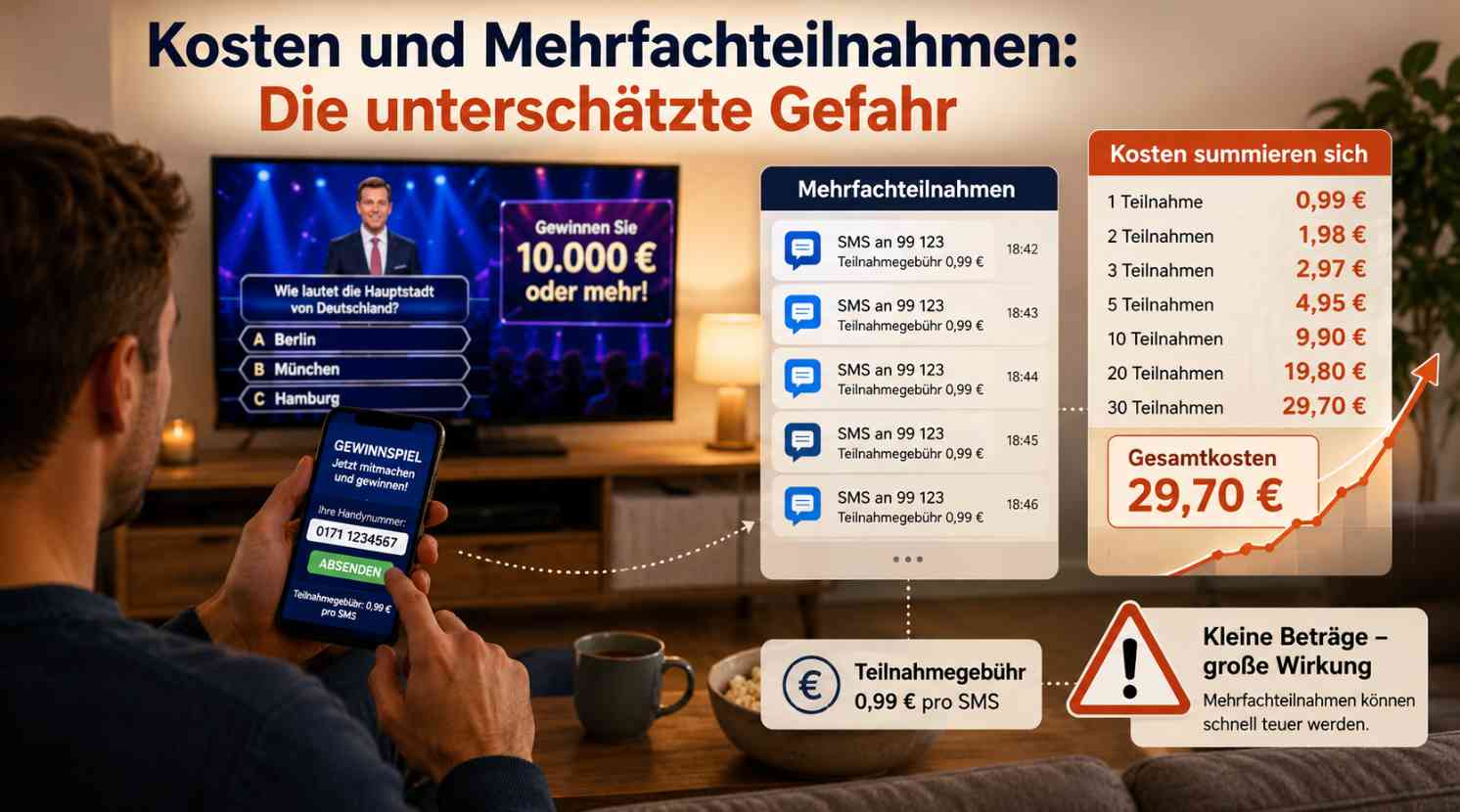 Kostenfalle TV-Gewinnspiele